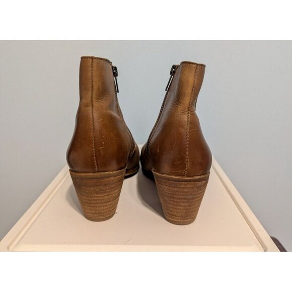 FRYE Women Size 9.5 Wheat Brown Leather Jennifer Seam Ankle Booties 3471729 - Picture 7 of 16